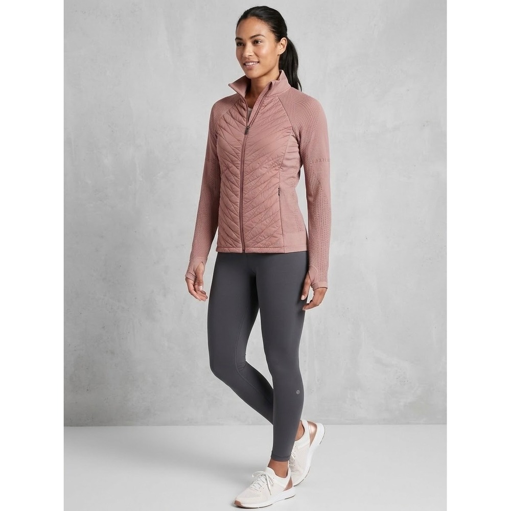 Athleta Flurry Force Insulated Primaloft Jacket II Mauve Pink Small